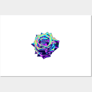 Electric Violet Holo Rose Posters and Art